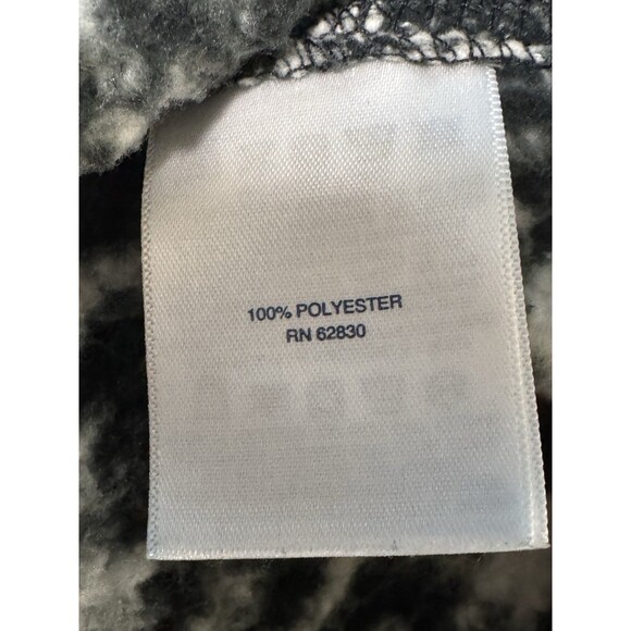 Lands End Womens 2X Leopard Print Zip Up Fleece Jacket with Zip Pockets - Picture 9 of 13